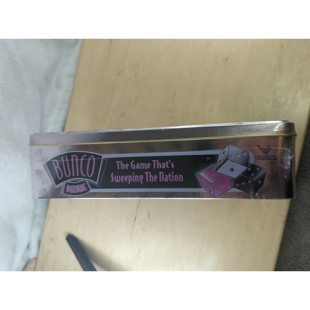 Bunco Deluxe Dice Game Cardinal Industries Pink Silver Tin Breast Cancer Edition - Picture 4 of 6